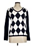 Tommy Hilfiger 100% Cotton Argyle Blue Pullover Sweater Size M - photo 1