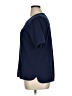 Chico's 100% Cotton Blue Short Sleeve Top Size XL (3) - photo 5