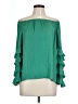 Hudson Gray 100% Polyester Green 3/4 Sleeve Blouse Size L - photo 1