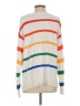 Peace Love World Stripes White Pullover Sweater Size S - photo 2
