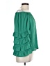 Hudson Gray 100% Polyester Green 3/4 Sleeve Blouse Size L - photo 4