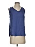 LC Lauren Conrad 100% Polyester Blue Sleeveless Blouse Size XS - photo 1