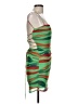 Blanc Camo Green Cocktail Dress Size L - photo 4