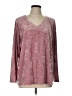 J.Jill Burgundy Long Sleeve Top Size L - photo 1