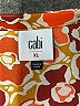 CAbi 100% Polyester Paisley Floral Orange Casual Dress Size XL - photo 7