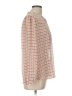 Versona 100% Polyester Houndstooth Orange Long Sleeve Blouse Size L - photo 4