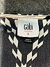 CAbi 100% Polyester Print Black Casual Dress Size L - photo 7