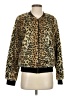 Skies Are Blue Animal Print Gold Jacket Size S - photo 1