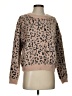 Dee Elly Animal Print Tan Pullover Sweater Size S - photo 1