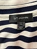 St. John Stripes Ivory Wool Blazer Size 14 - photo 3