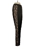 Shein Animal Print Black Track Pants Size 4 - photo 4
