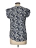 Eclair 100% Polyester Blue Short Sleeve Top Size L - photo 2