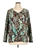 Sew in Love Paisley Teal Pullover Sweater Size XL - photo 1