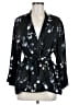 H&M Floral Black Blazer Size 6 - photo 1