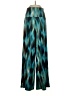 New Directions Print Teal Casual Pants Size S - photo 1