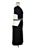St. John Color Block Solid Black Casual Dress Size 14 - photo 4