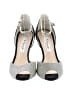 Nina 100% Leather Silver Gold Sandals Size 7 - photo 2