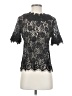 Blue Tassel 100% Cotton Black Short Sleeve Top Size S - photo 1