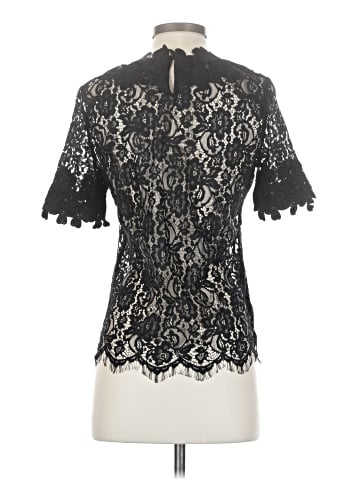 Blue Tassel Short Sleeve Top (view 2)