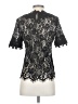 Blue Tassel 100% Cotton Black Short Sleeve Top Size S - photo 2