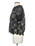 Blue Tassel 100% Cotton Black Short Sleeve Top Size S - photo 5