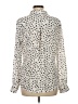 Candie's 100% Polyester Polka Dots Ivory Long Sleeve Blouse Size M - photo 2