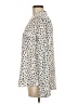 Candie's 100% Polyester Polka Dots Ivory Long Sleeve Blouse Size M - photo 5