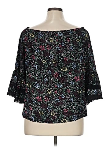 Solitaire 3/4 Sleeve Blouse (view 2)