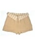 Julia Stripes Tan Khaki Shorts Size L - photo 1
