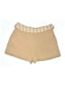 Julia Stripes Tan Khaki Shorts Size L - photo 2