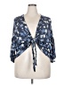 Meri Skye 100% Rayon Blue 3/4 Sleeve Blouse Size 2X - photo 1
