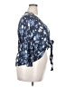 Meri Skye 100% Rayon Blue 3/4 Sleeve Blouse Size 2X - photo 4