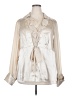 Lane Bryant Metallic Ivory Long Sleeve Blouse Size 22 - 24 Plus - photo 1