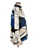 Zara Color Block Blue 3/4 Sleeve Blouse Size M - photo 4