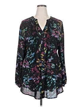 Melissa Mc Carthy Seven7 Long Sleeve Blouse
