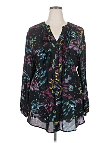 Melissa McCarthy Seven7 Long Sleeve Blouse (view 1)