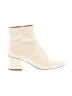 Tory Burch 100% Leather Ivory Tan Ankle Boots Size 11 - photo 1