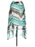 Take Two 100% Polyester Chevron-herringbone Teal Casual Skirt Size 1X - photo 1