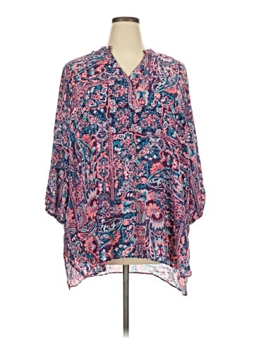 Boutique + 3/4 Sleeve Blouse (view 1)