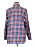 Rivet & Thread Plaid Blue Long Sleeve Blouse Size XL - photo 2
