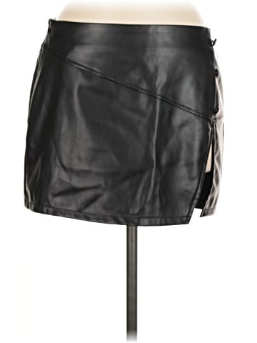 Superdown Faux Leather Skirt (view 1)
