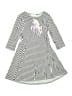 Beautees Stripes Silver Dress Size 8 - photo 1