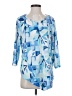 Alfred Dunner Blue 3/4 Sleeve Blouse Size S - photo 1