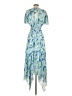 Ramy Brook 100% Polyester Tropical Blue Cocktail Dress Size 0 - photo 2