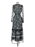 Old Navy 100% Polyester Paisley Black Casual Dress Size S - photo 2