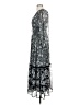 Old Navy 100% Polyester Paisley Black Casual Dress Size S - photo 5