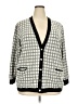 Eccotoo Checkered-gingham Gray Cardigan Size 2X - photo 1