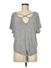 Caution to the Wind Gray Short Sleeve Top Size M - photo 1