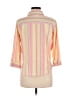 Foxcroft 100% Cotton Stripes Yellow 3/4 Sleeve Button-Down Shirt Size 12 (petite) - photo 2