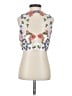 Xscape 100% Polyester White Sleeveless Blouse Size 2 - photo 2